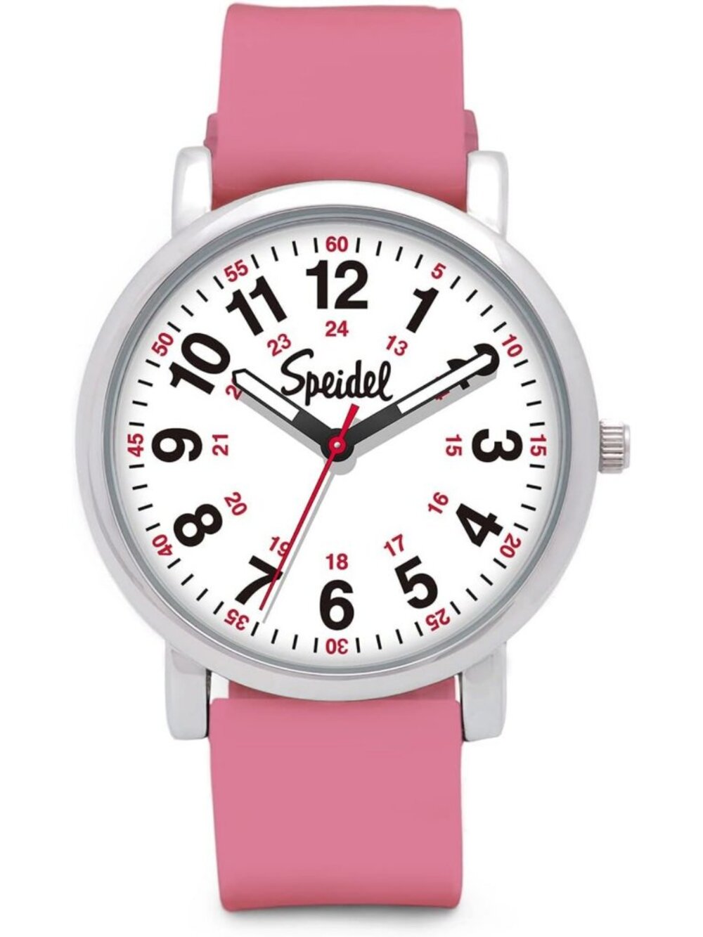 Medical Scrub Watch for Nurses & Students - Easy Read Dial, Silicone Band, Water